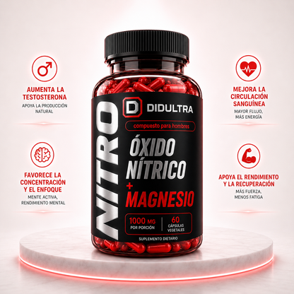 Óxido Nítrico + Magnesio para hombres