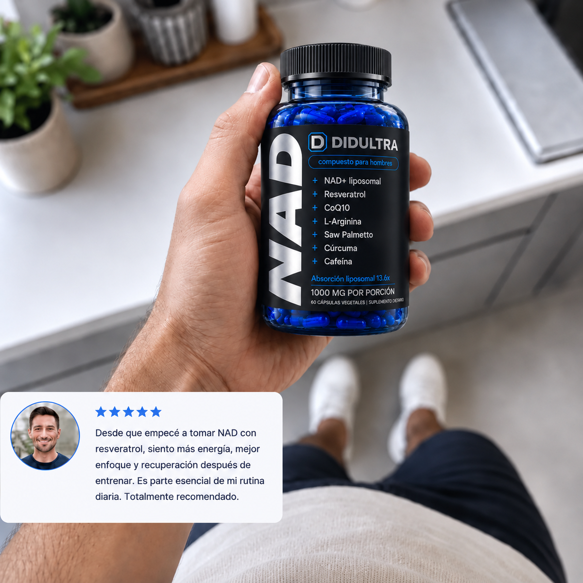 NAD + Liposomal con Resveratrol para hombres