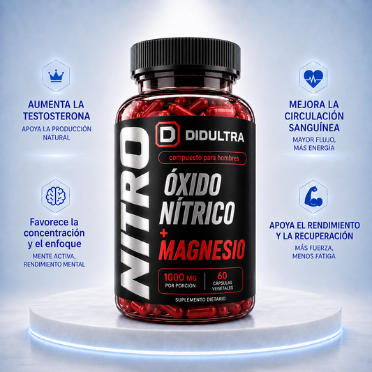 Óxido Nítrico + Magnesio para hombres